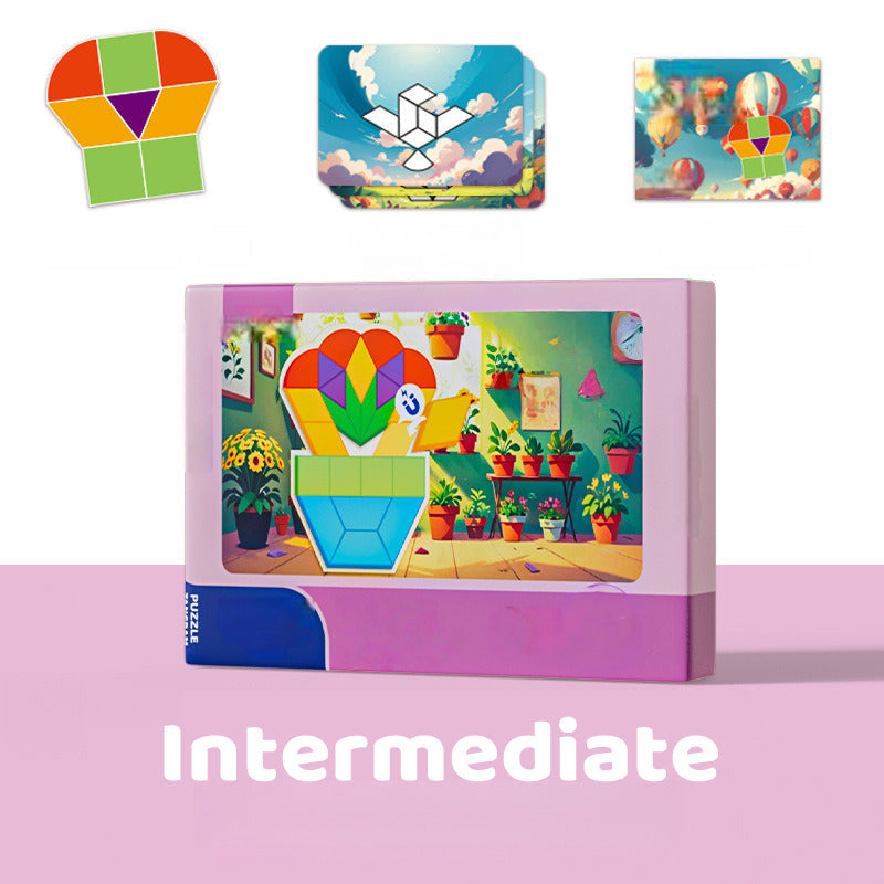 ✨ Magnetyczna układanka tangram dla dzieci — rozwijaj umiejętności! ✨