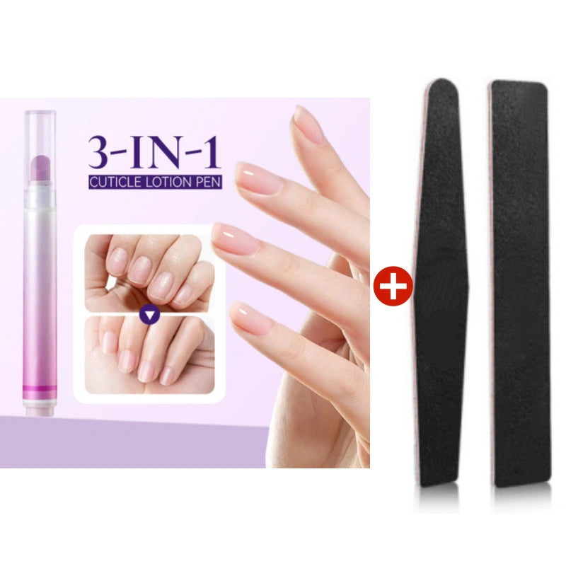 💅✨Pisak 3 w 1 z balsamem do skórek i pielęgnacji paznokci