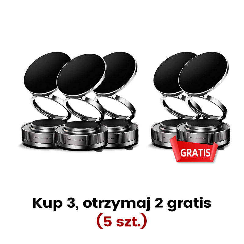 🔄360° regulowany podciśnieniowy magnetyczny uchwyt na telefon📱🚗