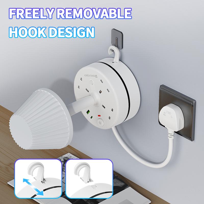 ⚡ 50% taniej | Lampka nocna z portem USB i gniazdkiem elektrycznym