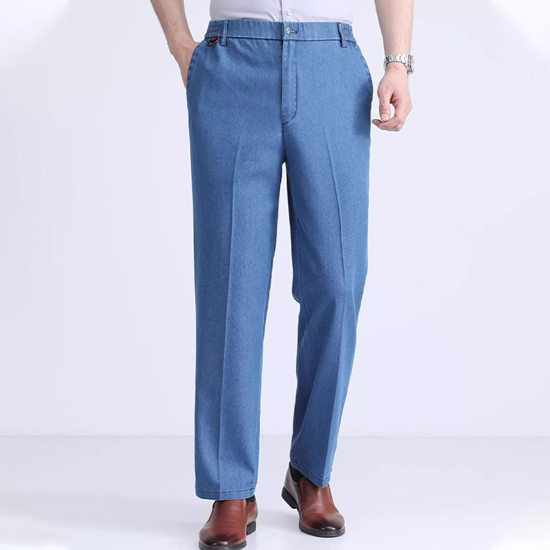 Wygodne, rozciągliwe jeansy męskie z elastyczną talią