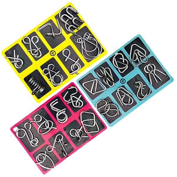 🧠 Edukacyjne zabawki intelektualne IQ Toys, metalowe łamigłówki Brain teaser