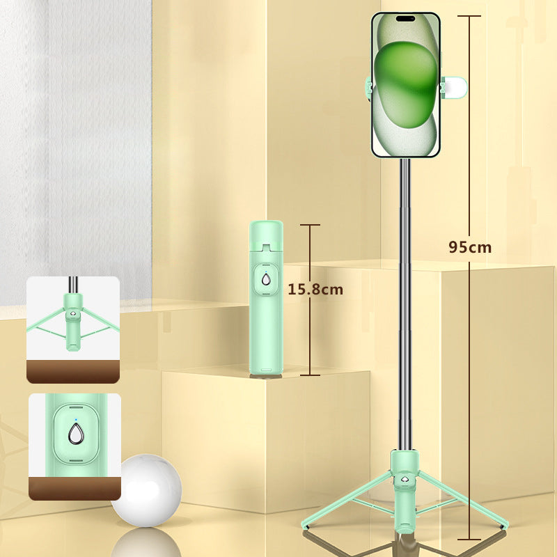 Portable 4-Leg Bluetooth Selfie Stick Tripod