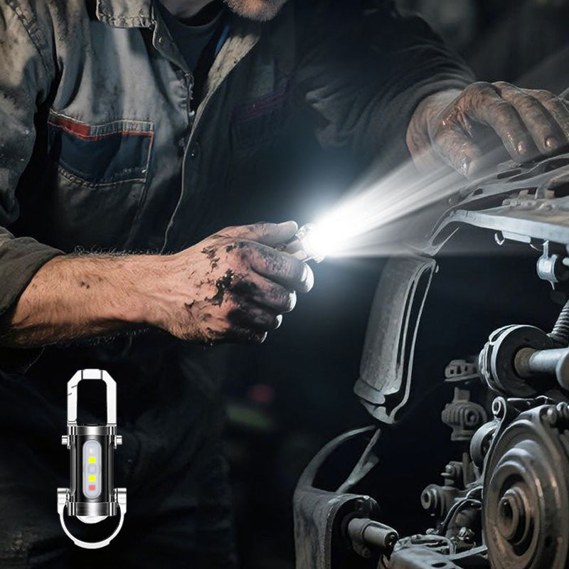 🔥Przenośna, ładowalna latarka o dużej jasności do breloczka