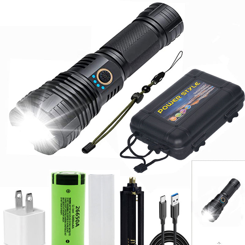 💥Superjasny wodoodporny zestaw latarek z funkcją zoomu