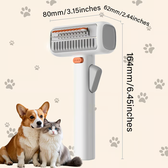 😺🐶 Grzebień dla zwierząt i grzebień pielęgnacyjny 2 w 1🐾