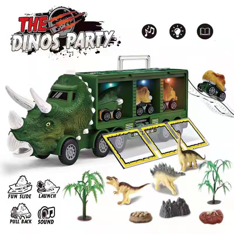 🦖⏰ CZASOWA OBNIŻKA 50% – Muzyczna Ciężarówka z Dinozaurami | Transportuj, baw się i odkrywaj muzykę