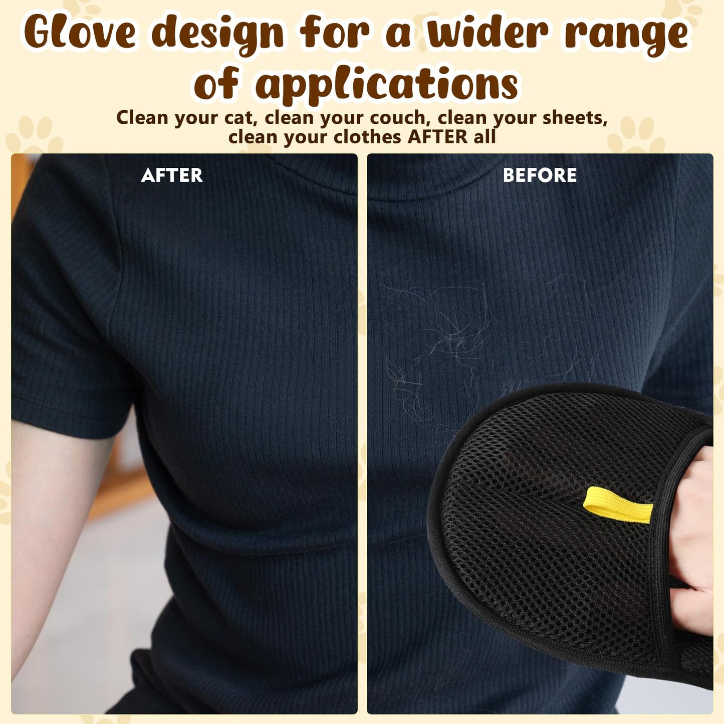 ✨️ Rękawice antystatyczne do sierści zwierząt domowych