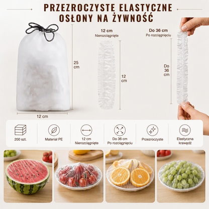 🥗 Worki do przechowywania świeżości – 50% ZNIŻKI! KUP 1 TORBĘ → 1 TORBĘ GRATIS! OFERTA LIMITOWANA!🧊 100 szt. w torbie, wielokrotnego użytku, elastyczne i trwałe – idealne do żywności, owoców i warzyw.✨ PEHD/PEBD, bezpieczne i praktyczne na co dzień!