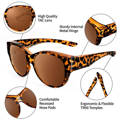 😎UV400 Ochronne okulary przeciwsłoneczne z oprawkami