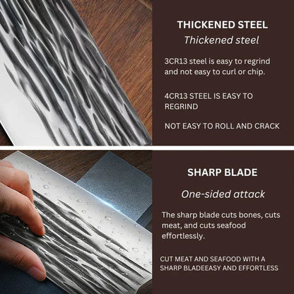 🔪ręcznie wykonany serbski tasak z ostrzem ze stali wysokowęglowej o pełnej grubości