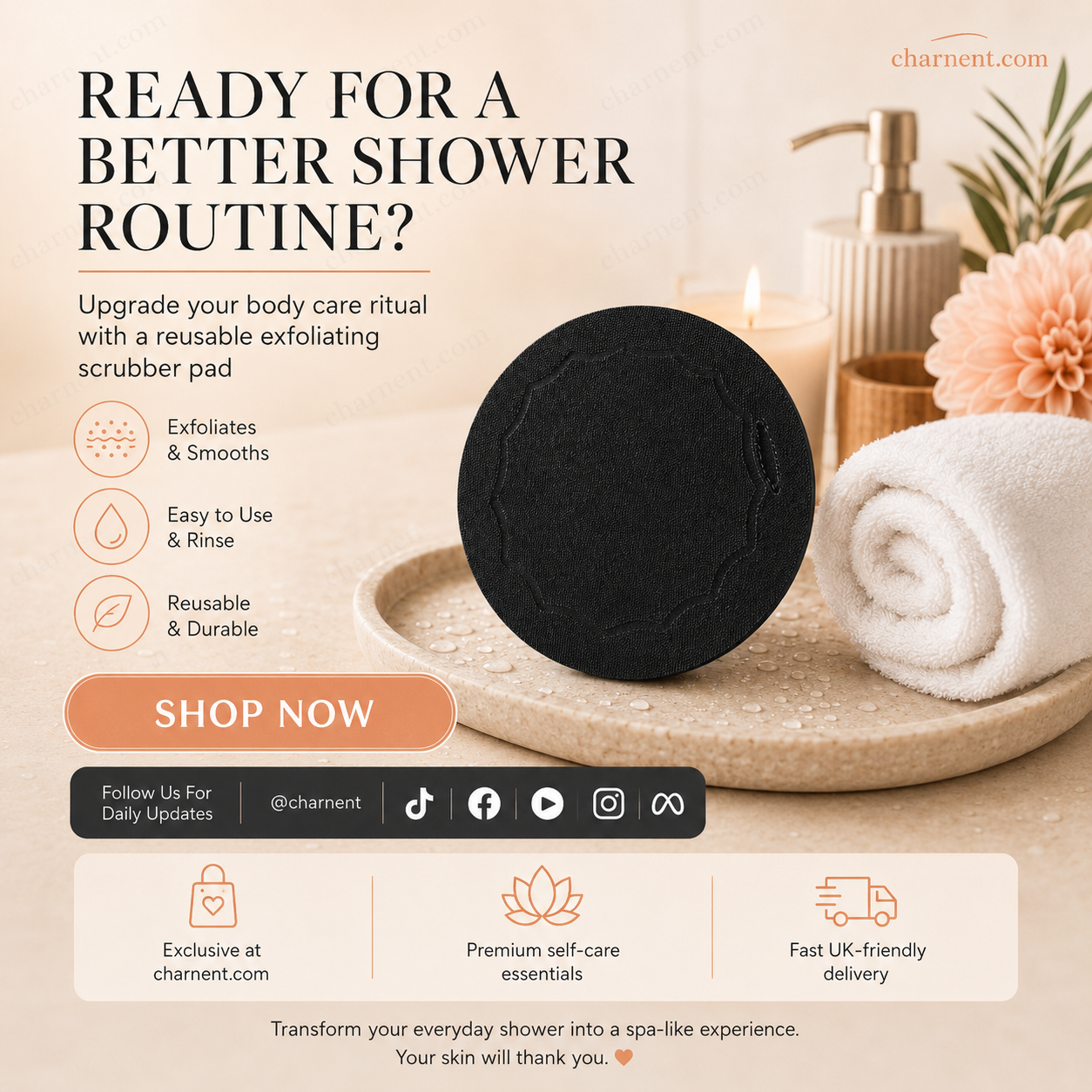 🥳 Gorąca wyprzedaż 2026 – Ponad 50 000 sprzedanych! 🌸🧖‍♀️ 50% ZNIŻKI! Gąbki do peelingu kąpielowego – delikatnie złuszczają, udrażniają pory i odsłaniają jaśniejszą skórę. Trwała guma, łatwe do wypłukania. Mały peeling – wielki efekt! ✨🛀