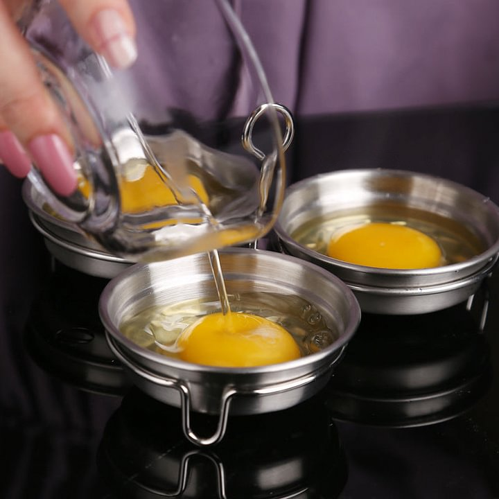 Black+White🎁 WIELKA WYPRZEDAŻ –50%! 🥚 Urządzenie do gotowania jaj ze stali nierdzewnej 304 – materiał klasy spożywczej premium, solidna konstrukcja i łatwe wyjmowanie ✨