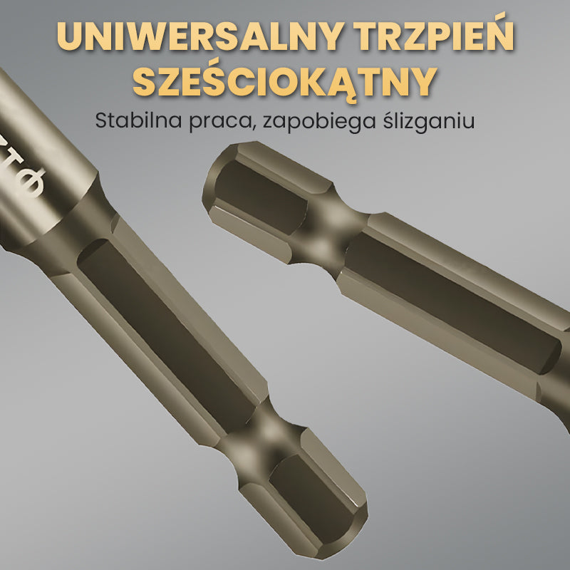 🔥2026 Gorąca wyprzedaż🔥Zestaw wierteł o wysokiej wytrzymałości z 4-rowkowymi ząbkowanymi wiertłami ekscentrycznymi
