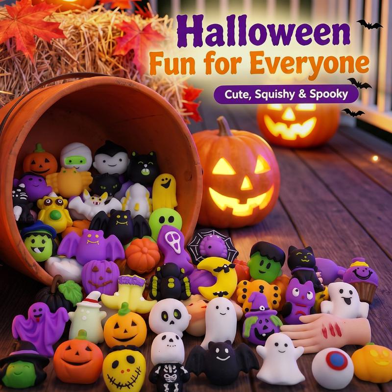 🎃 50% ZNIŻKI TERAZ! 🧸 Miękkie, ściskane zabawki squishy w halloweenowym motywie – idealne na upominki imprezowe, do klasy i na zbieranie cukierków 👻