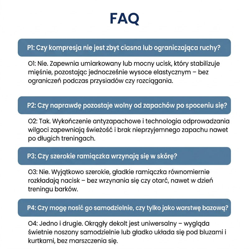 Nowa wersja koszulki bez rękawów z efektem modelującym sylwetkę