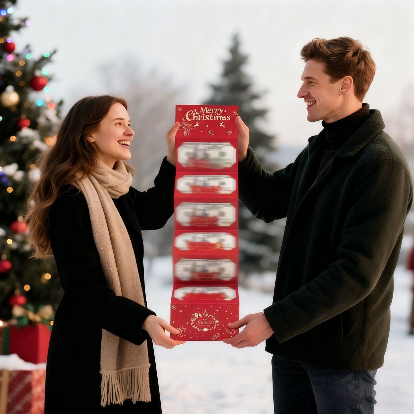 🎁🔥Wczesna wyprzedaż świąteczna ✉️Świąteczna koperta na gotówkę🎅🎄