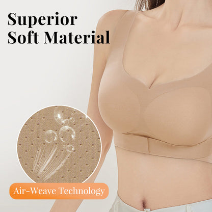 【S-XL】💕Biustonosz damski Cozy Seamless Push Up z zapięciem z przodu