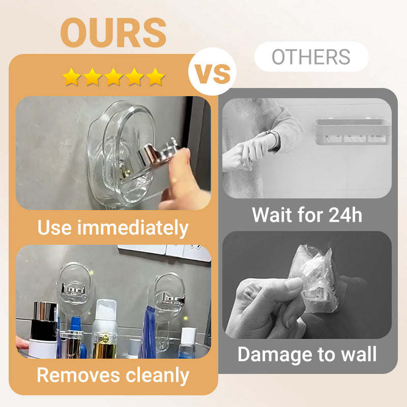 ✨Stojak do przechowywania z przyssawkami i otworem odpływowym