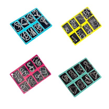 🧠 Edukacyjne zabawki intelektualne IQ Toys, metalowe łamigłówki Brain teaser