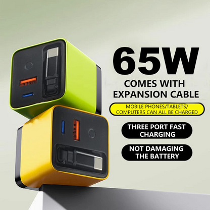 🔋 Ładowarka 65W szybkiego ładowania – 50% ZNIŻKI! OFERTA LIMITOWANA!📱✨ Podłącz i ładuj od razu – kompaktowa, wydajna i bezpieczna. Idealna do laptopów, smartfonów i tabletów.💻 Koniec z plątaniem się kabli – szybkie ładowanie w zasięgu ręki! ⚡