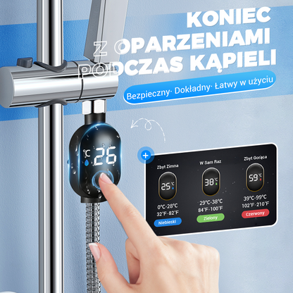 🌡️【Natychmiastowy prysznic — 1-sekundowa precyzja, bezpieczna kąpiel】