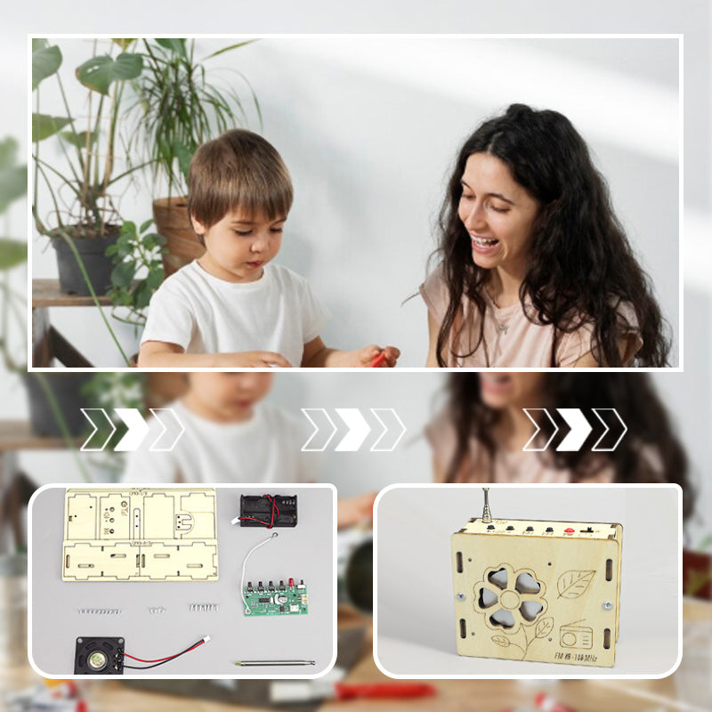 🔥🔥🔥 Zabawka edukacyjna dla dzieci: mini radio do samodzielnego montażu