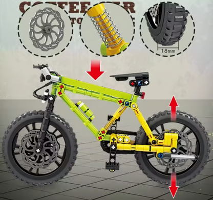 🌟🌟Fajny zestaw klocków do budowania roweru górskiego – kreatywny prezent!