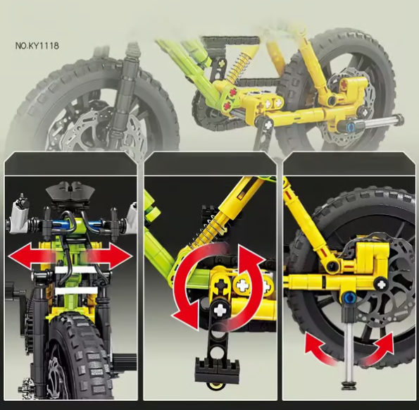 🌟🌟Fajny zestaw klocków do budowania roweru górskiego – kreatywny prezent!