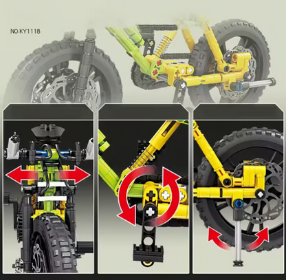 🌟🌟Fajny zestaw klocków do budowania roweru górskiego – kreatywny prezent!