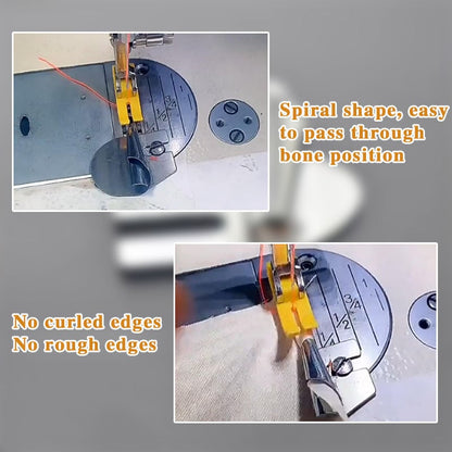 Stopka do szycia z rolowanym obszyciem