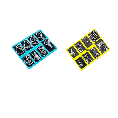 🧠 Edukacyjne zabawki intelektualne IQ Toys, metalowe łamigłówki Brain teaser