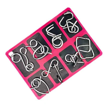 🧠 Edukacyjne zabawki intelektualne IQ Toys, metalowe łamigłówki Brain teaser