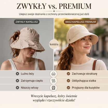 🔥🔥 OSTATNIA OKAZJA! –50%! 🌞✨ Składany kapelusz damski UPF 50+ – szerokie rondo, bawełna, klapa na szyję, regulowany pasek. Lekki, oddychający, na plażę i na co dzień. Łatwy do spakowania – stylowa ochrona przed słońcem w świetnej cenie! 🎁