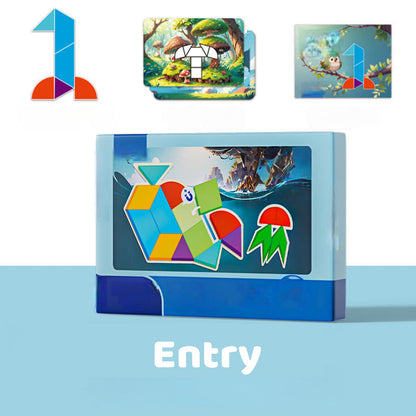 ✨ Magnetyczna układanka tangram dla dzieci — rozwijaj umiejętności! ✨