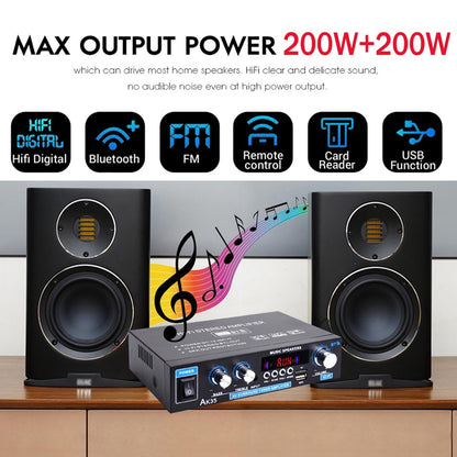 ✨ Potężny Dźwięk w Kompaktowym Rozmiarze – Wzmacniacz Audio AK35 z Bluetooth 5.0! ✨