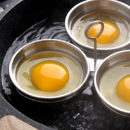 Black+White🎁 WIELKA WYPRZEDAŻ –50%! 🥚 Urządzenie do gotowania jaj ze stali nierdzewnej 304 – materiał klasy spożywczej premium, solidna konstrukcja i łatwe wyjmowanie ✨