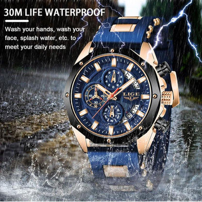⌚ ⚡ Męski wodoodporny zegarek kwarcowy typu outdoor – wytrzymały, praktyczny i stylowy 🌲
