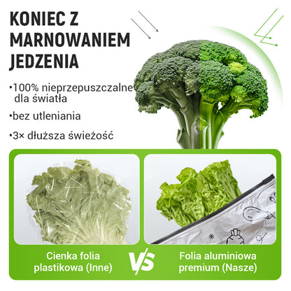 ✨Wielokrotnego użytku woreczki do przechowywania z aluminiową folią