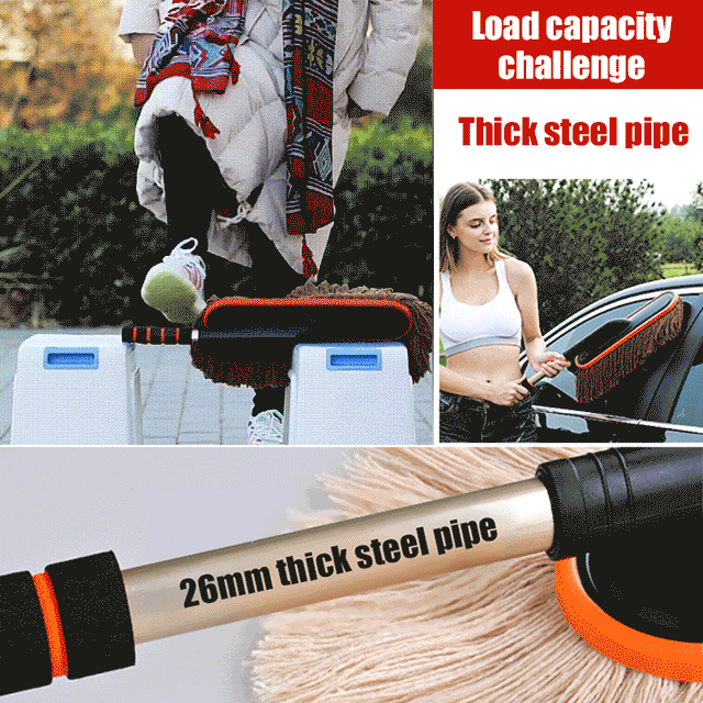 🔥GORĄCA WYPRZEDAŻ🔥Ściereczka do samochodu z wysuwaną teleskopową rączką🚗