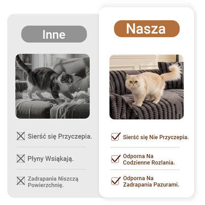 🛋️Miękka, antypoślizgowa narzuta na kanapę z pluszu