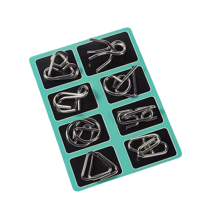 🧠 Edukacyjne zabawki intelektualne IQ Toys, metalowe łamigłówki Brain teaser