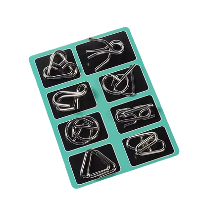 🧠 Edukacyjne zabawki intelektualne IQ Toys, metalowe łamigłówki Brain teaser