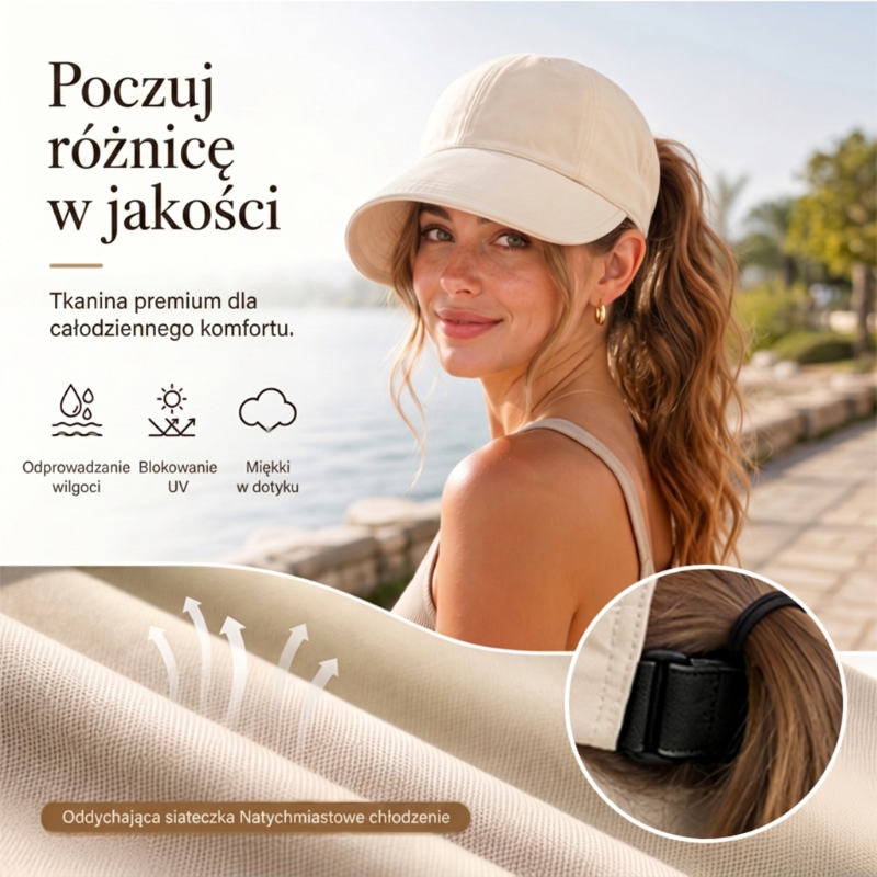 🔥🔥 OSTATNIA OKAZJA! –50%! 🌞✨ Składany kapelusz damski UPF 50+ – szerokie rondo, bawełna, klapa na szyję, regulowany pasek. Lekki, oddychający, na plażę i na co dzień. Łatwy do spakowania – stylowa ochrona przed słońcem w świetnej cenie! 🎁