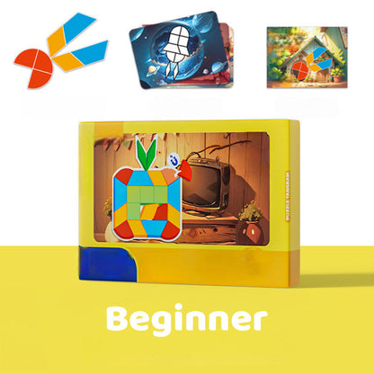✨ Magnetyczna układanka tangram dla dzieci — rozwijaj umiejętności! ✨