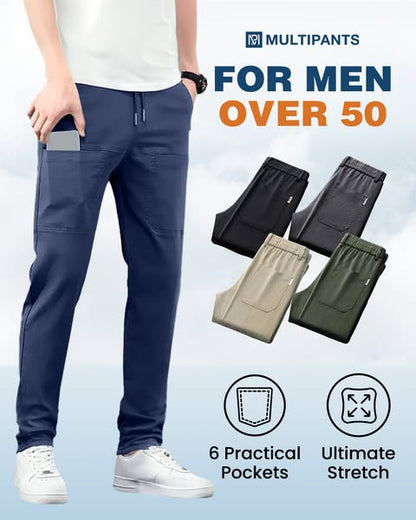 👖 Letnie spodnie męskie – 50% ZNIŻKI! OFERTA LIMITOWANA!💪✨ Luźny, elastyczny krój, chłodna przewiewna tkanina, 6 praktycznych kieszeni i wodoodporność – idealne na lato, do pracy i na co dzień. ☀️💧