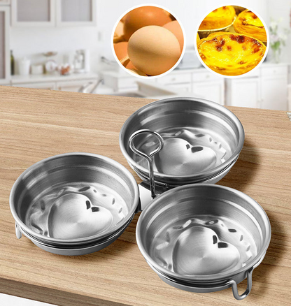 Black+White🎁 WIELKA WYPRZEDAŻ –50%! 🥚 Urządzenie do gotowania jaj ze stali nierdzewnej 304 – materiał klasy spożywczej premium, solidna konstrukcja i łatwe wyjmowanie ✨