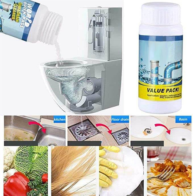 ✨🧼 ŚRODEK DO CZYSZCZENIA ZLEWÓW I ODPŁYWÓW – SKUTECZNE ROZPUSZCZANIE ZATORÓW BEZ KOROZJI! ✨🧼