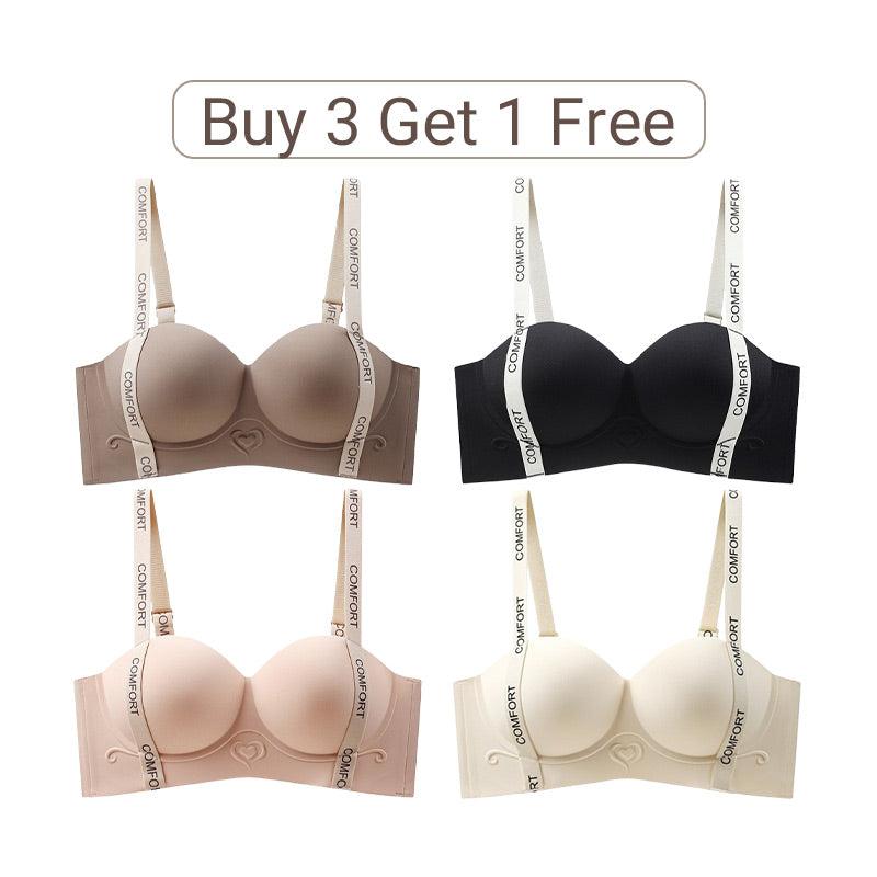 💜Limitowana wyprzedaż - 50% TANIEJ💜Damski biustonosz push-up z usztywnianymi miseczkami i bez fiszbin