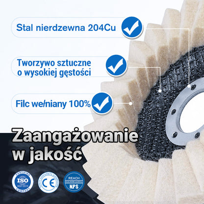 ✨Filcowy dysk polerski z wełny